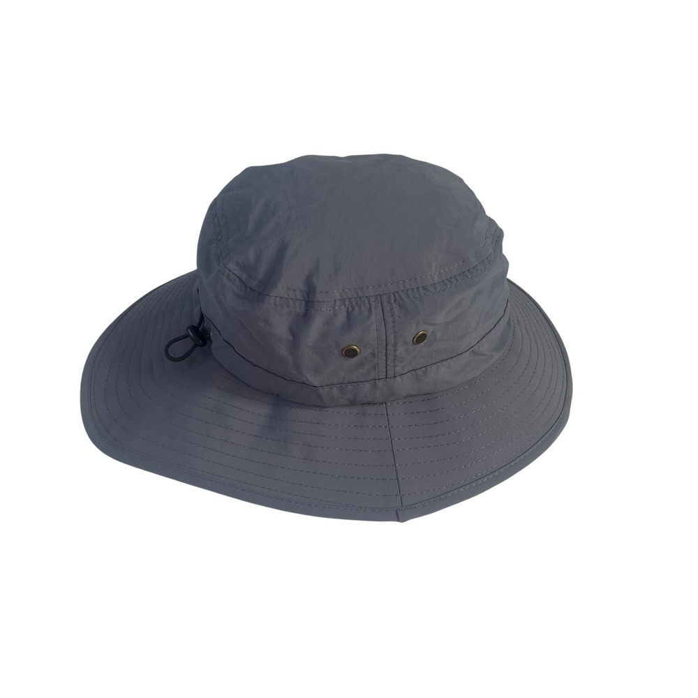 Outfly Sun Hat Mens OS Gray Boonie Fishing Hiking Wide Brim Adjustable Outdoor